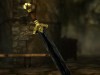 Gold Trimmed and Blackened Bladed Imperial Sword,    The Elder Scrolls 5: Skyrim