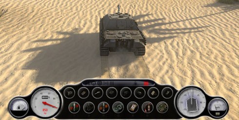 World of tanks - панель повреждений в стиле ретро