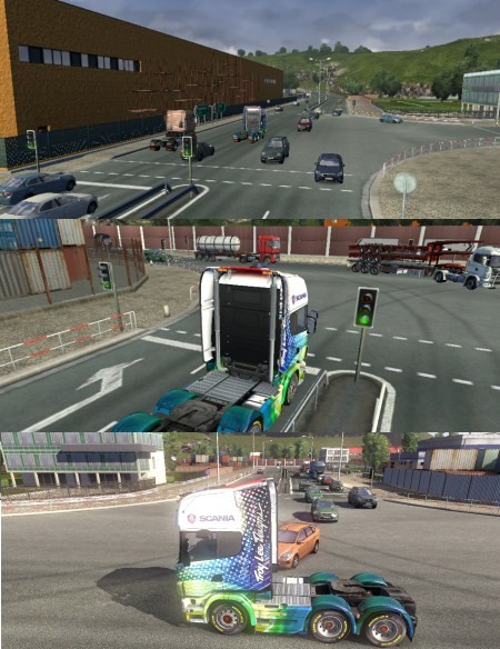 Euro Truck Simulator 2 - увеличиваем трафик